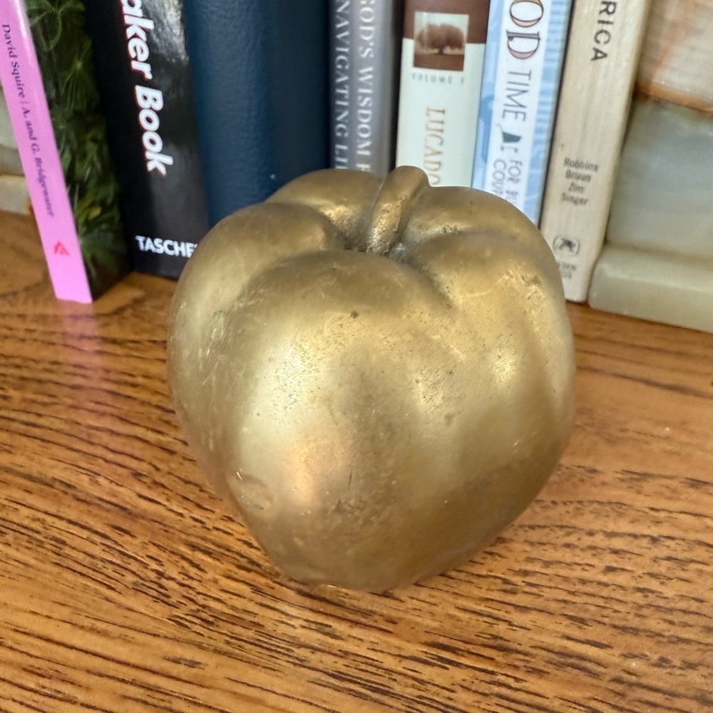 Vintage Solid Brass Bomel Collection Inc Apple Heavy
